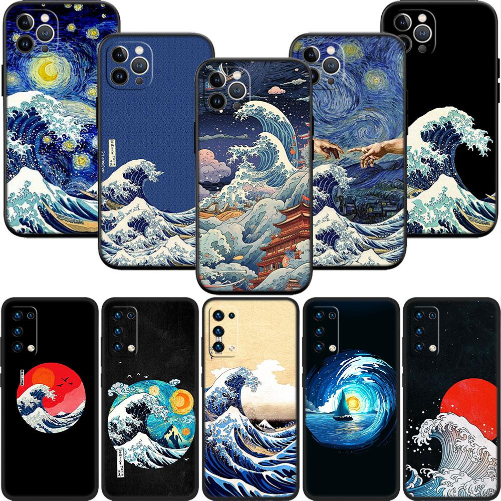 BF66 Great Wave Off Kanagawa Soft Shell Phone Case for Xiaomi Poco C40 C50 C51 C55 C65 C71 C75 F3 F5 F6 F7 M2 M3 Pro Ultra