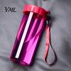 Cute Office Desktop Cup Transparent Water Cup, Portable Plastic Bottle, with Strap Reusable Handle, Clear Heat-resistant Drinkware, for School
