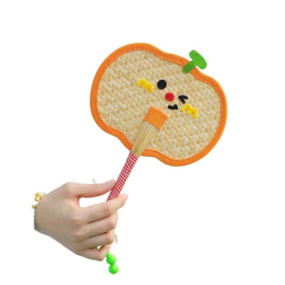 Handmade Banana Fan Cute Decorative Craft Fan Hand Cranked Pu Fan  Girl