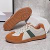 PU Leather Retro Trainers Walking Flats Casual Sports Shoes Outdoor Traveling Shoes Running Jogging Shoes