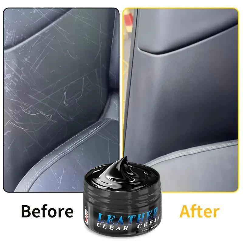 Car Leather Care Cream - Nourishing and Renewing Treatment for Seats, Steering Wheel and Door Panels,Interior Polishing