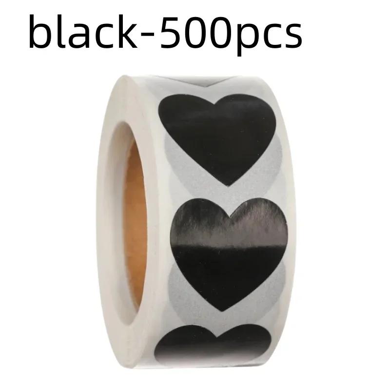 

500Pcs Love Heart Stickers Roll Cute Heart Shaped Seal Labels for Scrapbooking Craft Birthday Party Gift Packaging Stationery
