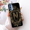 Transparent Für Oppo Reno4 4G Hülle CPH2113 Luxuriöse Krone A-Z Buchstaben 2D Flaches Muster Weicher Bumper Für Oppo Reno 4 4G Handyhülle