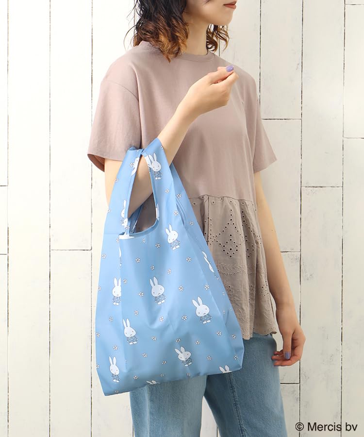Miffy BLUE FLOWER Shopping Bag S Shopping Bag Eco Bag