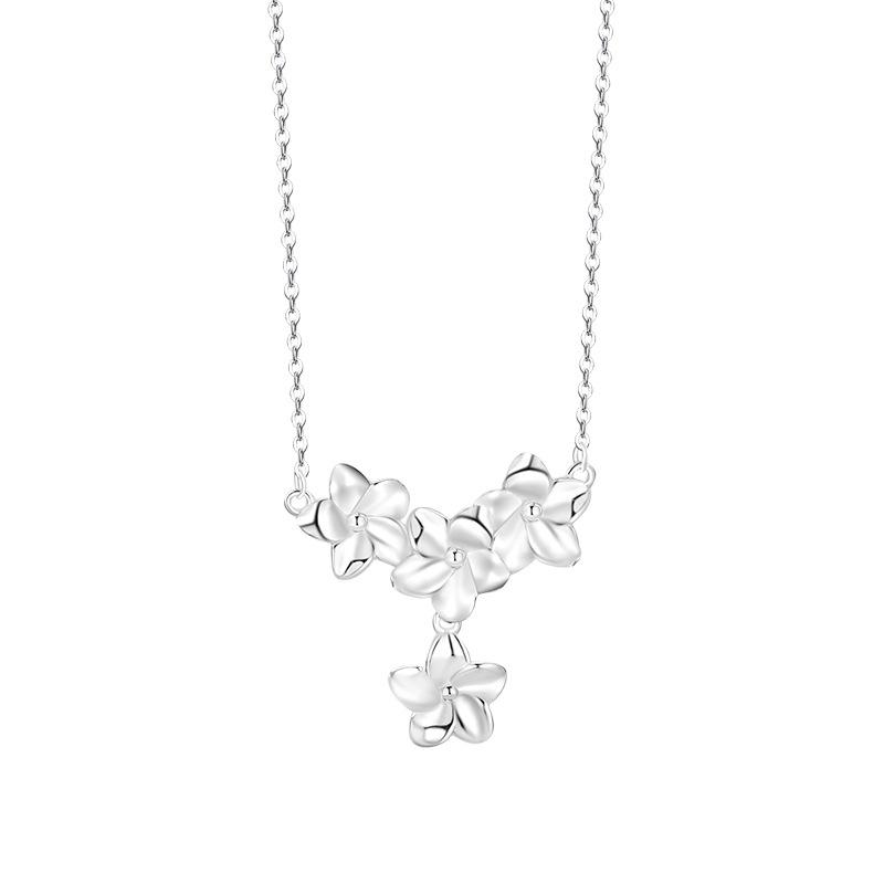 Flower Necklace Advanced Accessories Collar Chain Light Luxury Gifts for Girlfriend Versatile