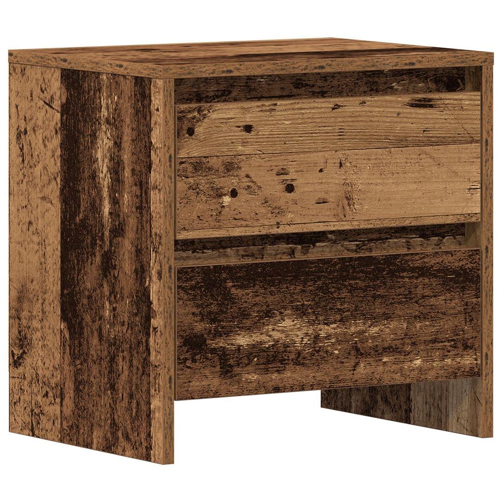 Retro-Nachtkommode, Nachttisch Mit Schublade, Niedriger Aufbewahrungsschrank, 45x34x44,5 Cm