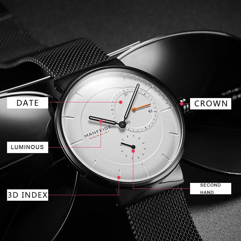 Fashion Mens Business Watches Quartz Waterproof Wrist Watch Luminous Clock Casual Calendar Pagani Design Men Watches Reloj Mujer
