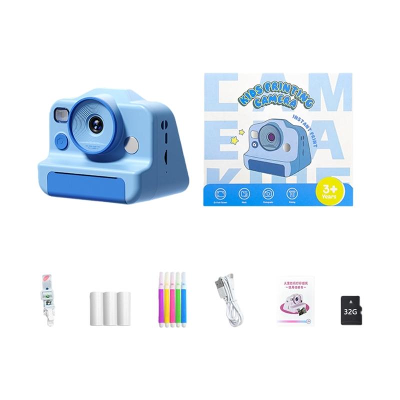 High Resolution Children's Digital Camera with Double Lens 4800W Pixels and Instants Thermals Printing for Creative Expression and Photo Memory