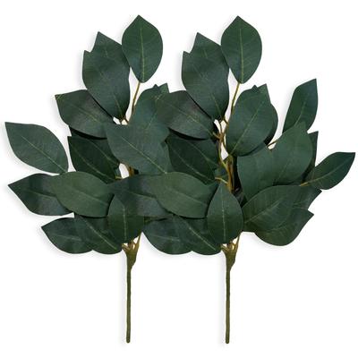 Bloomee Artificial Sakaki Trees, Set of 2, Never Wither (for Shinto Shrines, Altars, and Buddhist Altars), 28cm Tall, Faux, Realistic, Miniature,
