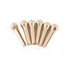 6PCS Metal Music Instrument Parts Fixed Cone Guitar Accessories Guitar Bridge Pins  Guitar