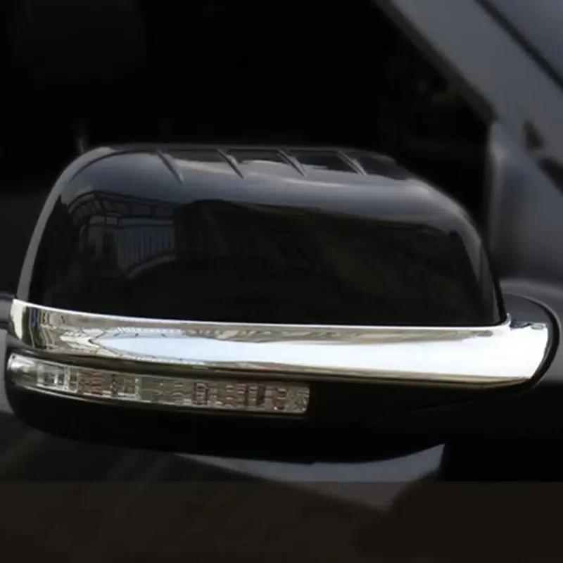 LHD For Ford Explorer 2011- Car Sticker Side Rearview Mirror Strip Cover Trims Chrome ABS Protective Anti-Collision Decor