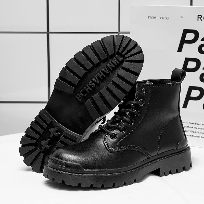 Echte Martin Stiefel Innenhöhe Erhöhung High Top Britischer Stil Atmungsaktive Stiefel Comic-Con Spiel