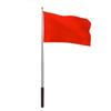 Stainless Steel Rod Tour Guide Flag Pole Solid Wood Handle Teaching Stick Flagpole  Outdoor