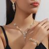 Bridal Jewelry Set - Necklace  Earrings  and Four-piece Set - Wedding Accessories - Banquet Dress Necklace Set