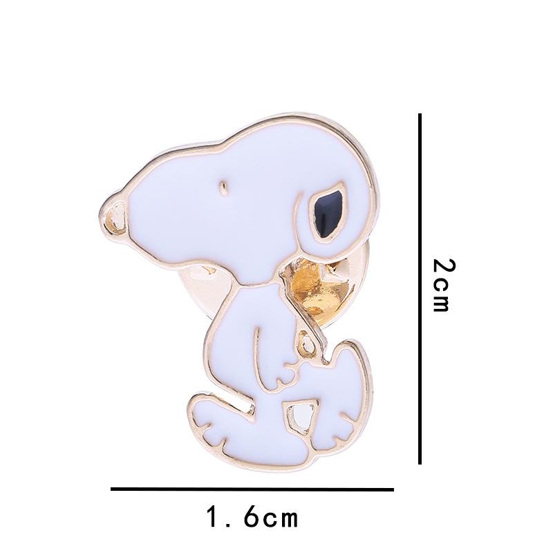 Snoopy Cartoon Enamel Pin Brooch - Cute Japanese Animal Accessories