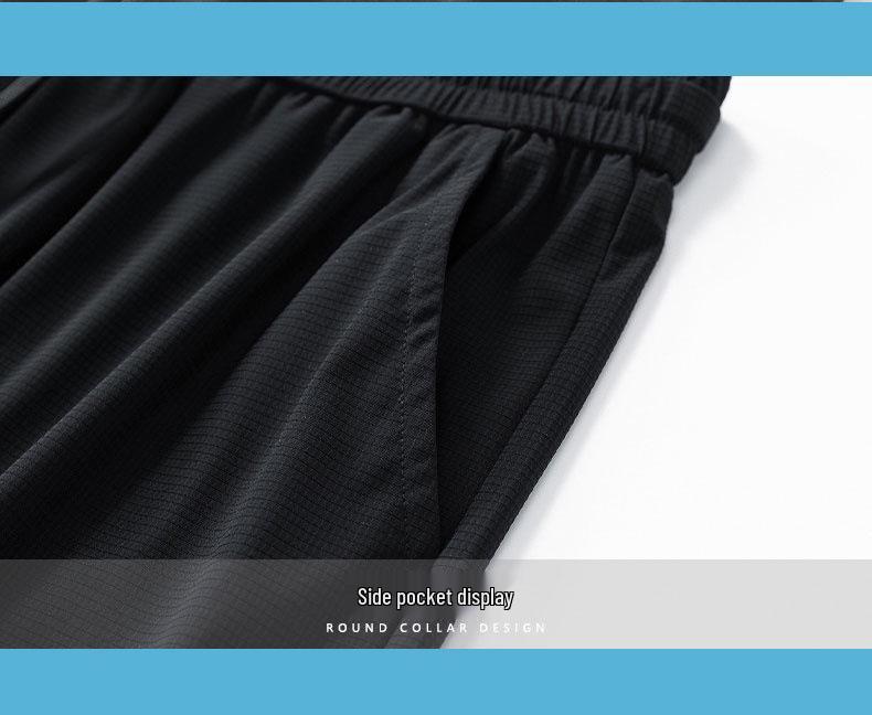 Summer Ice Silk Polo Shirt & Shorts Set for Men, Middle-aged & Elderly Stand-up Collar Dad's Two-piece Outfit, Short Sleeve