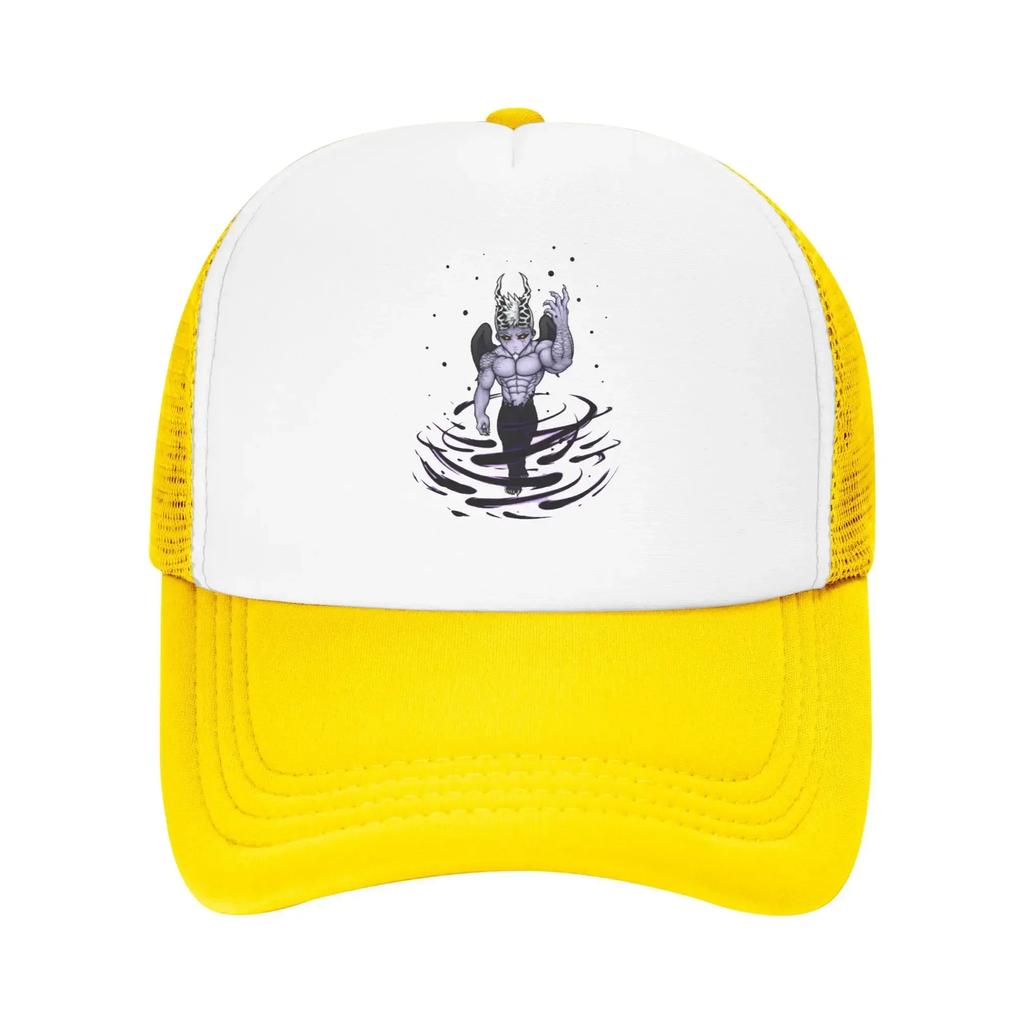 Gothic Street Punk Gray Demon Hendy Purple Pool Party Mesh Baseball Caps For Mens High-end Female Beach Bucket Hat Snapback Cap