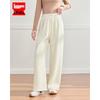 IEF Autumn High-Fashion Chenille Fleece-Lined Knit Wide-Leg Pants