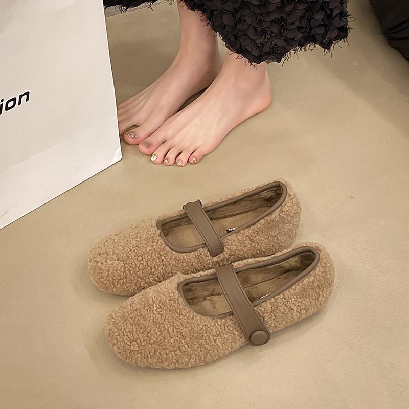 Fashion Women Shoes Autumn Loafers Fur Modis Round Toe Female Footwear Soft Casual Sneaker Fall Comfortable New 2024 Dress Moccasin Lace