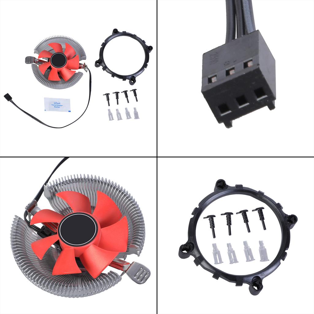 2200 U/min CPU-Kühler CPU Leiser Lüfter 7 Große Lüfterblätter CPU-Kühlkörper für Intel LGA775/1155 für AMD AM2/3 Luftkühlung