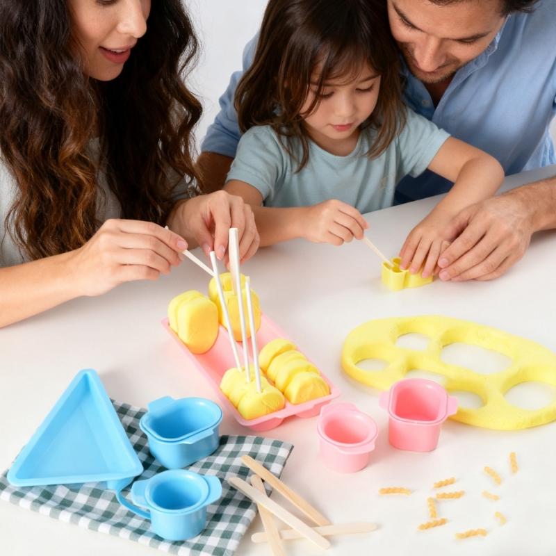 Ensemble de Moules de Cuisson Coupeur et Pousseur de Boules à Gâteau avec Plateau Outil de Cuisine Polyvalent pour la Préparation de Desserts et la Pâtisserie Familiale