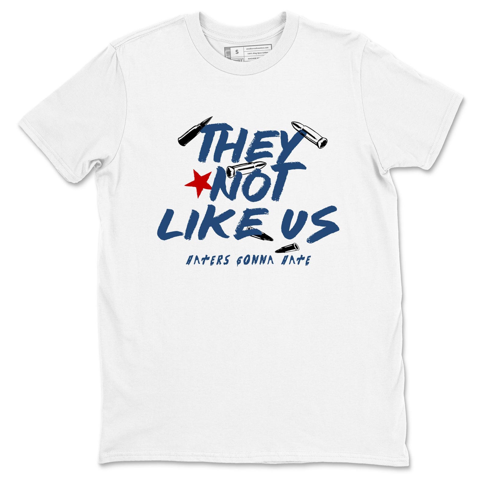 They Not Like Us Graphic Tee. Streetwear Graphic T-Shirt. Matching 12s French Blue 4XL