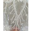 European Style Beaded Sequins Lace Patch White Wedding Dress Applique  Wedding Dress