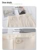 Women's Spring 2025 Gray High-Waisted Wide-Leg Drapey Pants - Elegant and Loose Straight-Leg Fit for Spring/Summer Season
