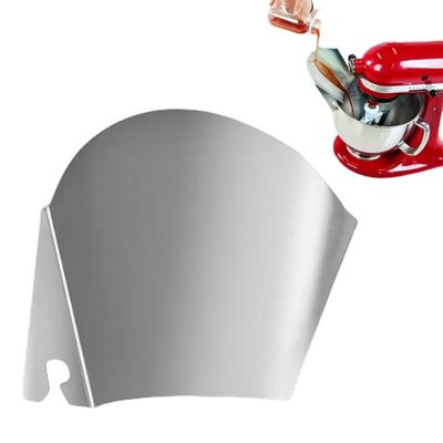 Stainless Steel Pouring Shield for Stand Mixer Anti-Spill Pour Baffle Improve Safety