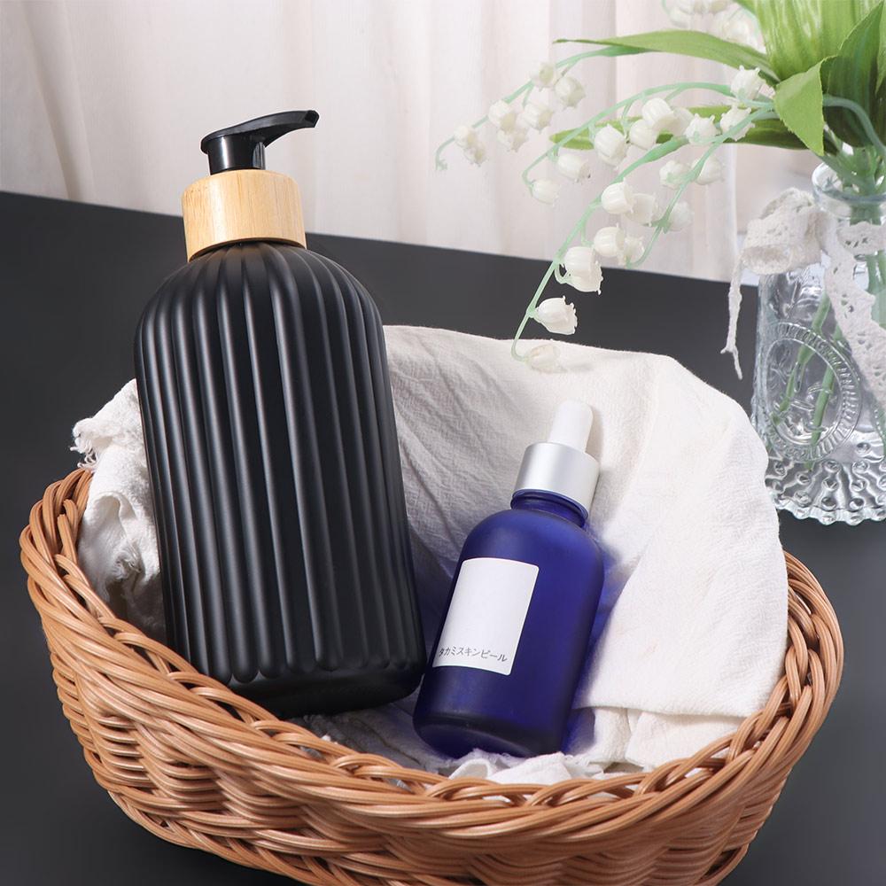 Refillable Strip Soap Dispenser with Pump Hand Soap Containers Liquid Soap Bottle  Bathroom