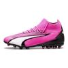 Puma Ultra Pro Rundspitze Bequem MG (Gummistollen) Mid-Top Fußballschuhe Herren Fußballschuhe Rosa Schwarz Weiß 107752-01