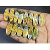 153Cts.Natural Bumble Bee Jasper Matched Pair Oval Loose Gemstone 07Pair Lot C-2202