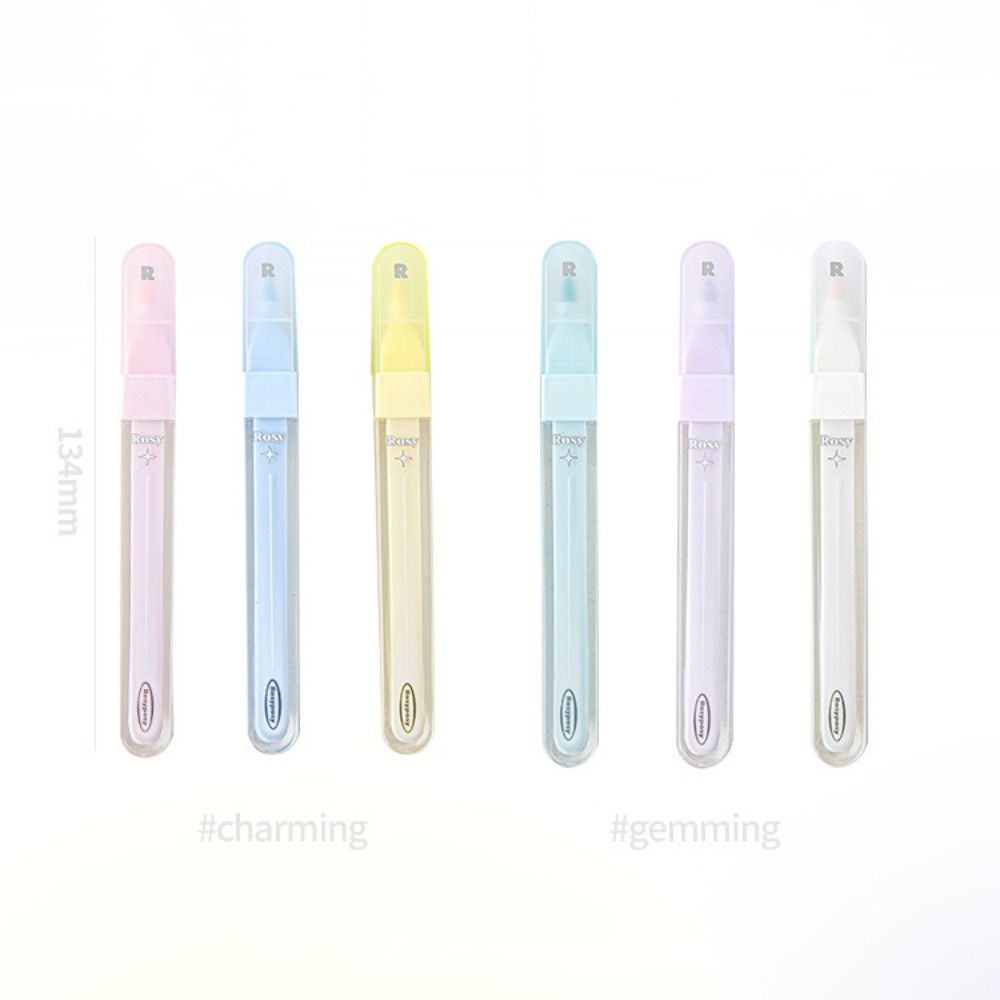 Solid Color Highlighter 3MM Fluorescent Pen Korean Marker Pen  Drawing