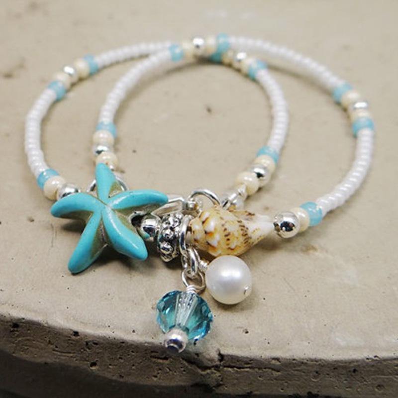 

Accessories Conch Rice Bead Starfish Anklet Foot Fashion Trend Accessories Spring New