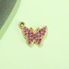  Breloque Pendentif Papillon Strass Coloré pour Bijoux, Charme pour Bracelets, Chevillères et Colliers DIY