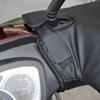 Winter Thick Motorcycle Hand Warmer Waterproof And Windproof For Protection Scooter Bike Cycling Gloves Leather, Brown S