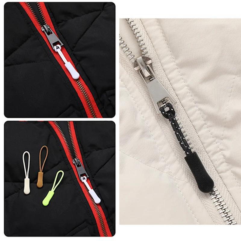 10/50pcs Zipper Pull Puller End Fit Rope Tag Replament Clip Broken Buckle Fixer Zip Cord Tab Travel Bag Suitcase Tent