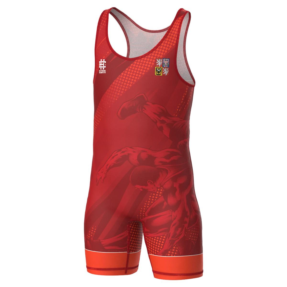 Kids wrestling leotard symbol czech republic