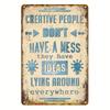 Inspirational Creative Metal Plaque Vintage Ideas Everywhere Decor Studio Office Art Accent for Designers  Makers