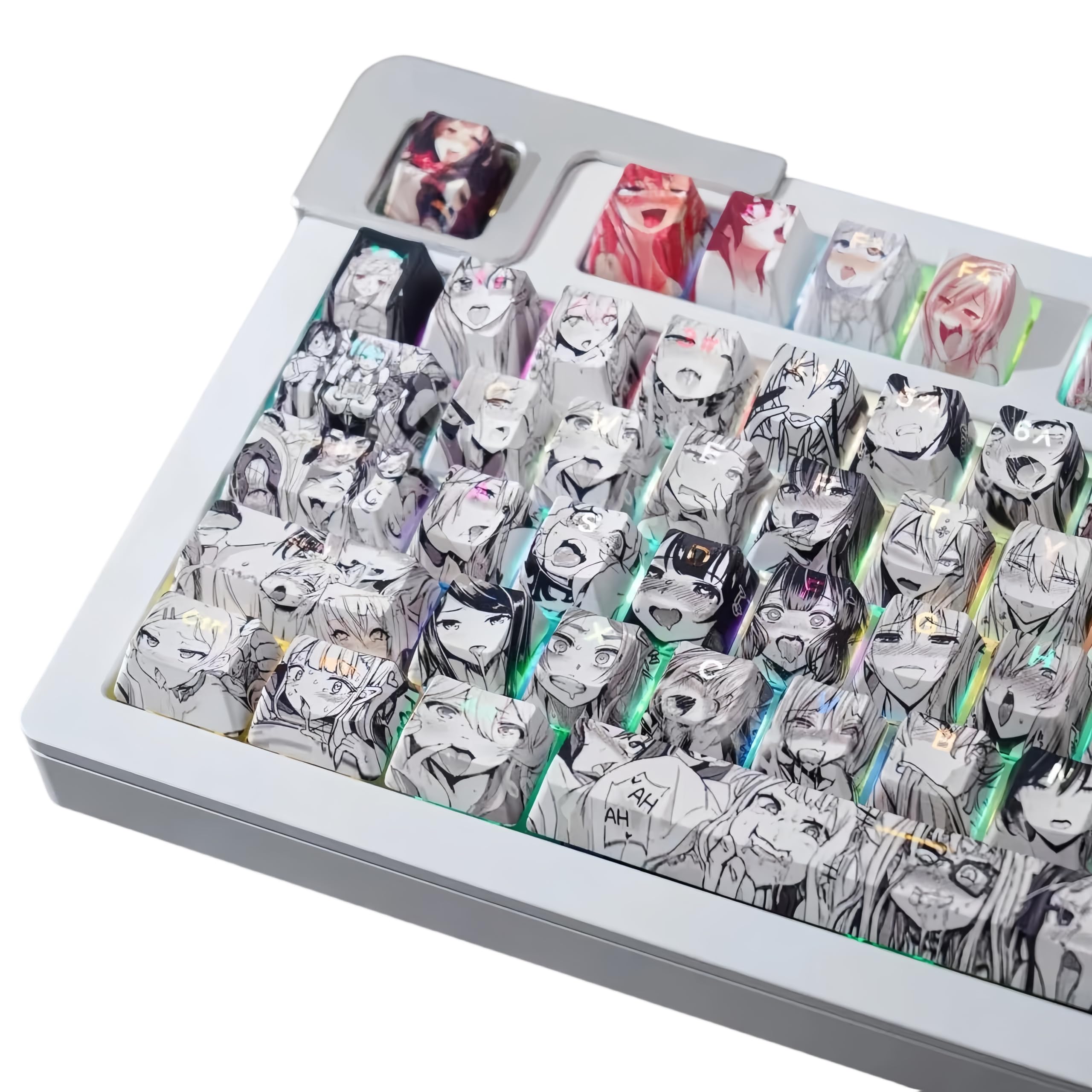

108 Anime Keycaps, PBT Dye-Sublimation, OEM, for Cherry MX Switch Mechanical Keyboards (Backlit)