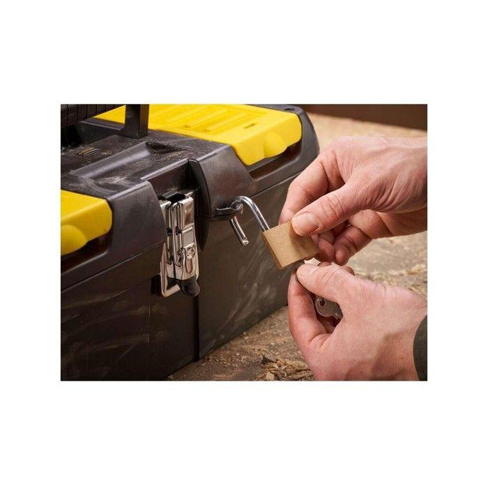 Boîte À Outils - Stanley - 16 Pouces - Noir Et Jaune - 2 Organiseurs - Poignée Articulée