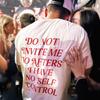 Non invitarmi ai dopocena T-shirt casual alla moda estiva e maglietta per bambini Top di marca di lusso da uomo e da donna