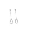 Hollow Gourd Fringed Stud Earrings Women's Fashion Light Luxury Niche Exquisite Ins Style High-end Earrings Women