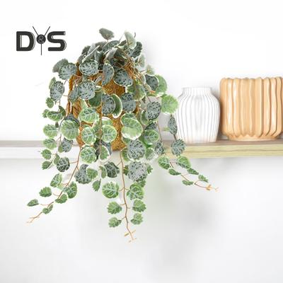 Künstliche hängende Schnur aus Herzpflanzen, Wandmontage, wartungsarm, Kunst-Eukalyptus, künstliches Rattan