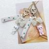 Cute Animal Pendant Keychain Unique Cat Bowknot Phone Charm Bag Ornament Keyring Accessory for Handbag and Backpack