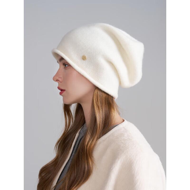 Kenmont Women's Korean Style 100% Merino Wool Thin Knitted Beanie