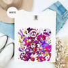 Camiseta El Increíble Circo Digital, Regalo para Fan de TADC, Camisetas de Personajes de Circo, Temática de Circo, Regalo de Cumpleaños Anime para Niños/Adultos