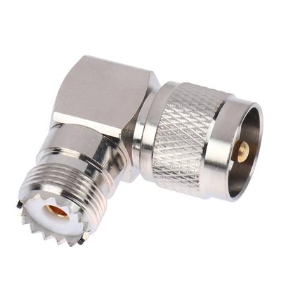 Conector Adaptador RF Uhf Macho Pl-259 Pl259 A Uhf Hembra So-239 So239 Ángulo 90