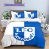 1. FC Magdeburg Pattern Bedding,Quilt Set Quilt Cover Pillowcase Home Birthday Gift (1 * duvet cover + 2 * pillowcase, without core)