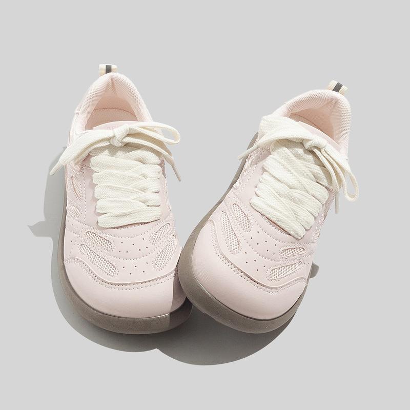 Fashionable Dexun Shoes All-match White Shoes Ins Trendy Women s Shoes Flat Heel Soft Sole Single Shoes Mesh Breathable Sneakers 35 2909₽